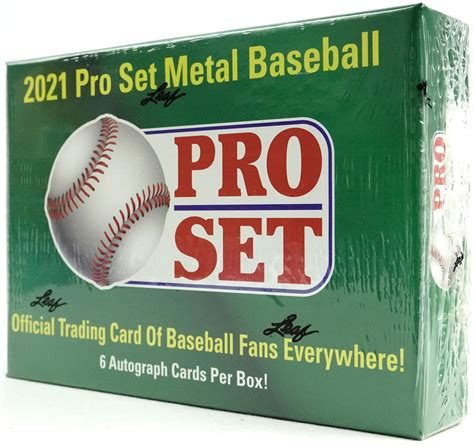 2021 leaf pro set metal baseball hobby box|pro set metal baseball checklist.